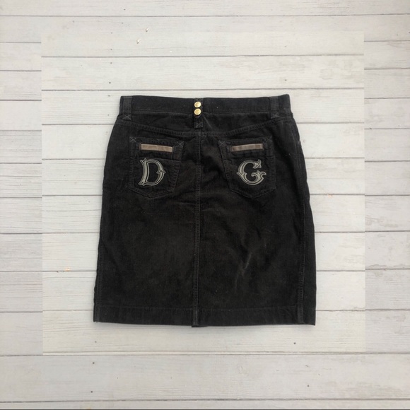 Dolce & Gabbana corduroy lambskin pencil skirt 44 - Picture 6 of 8